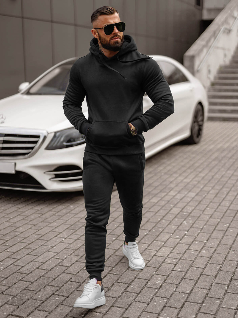 Survêtement Homme Noir OZONEE JS/68C10381/3Z