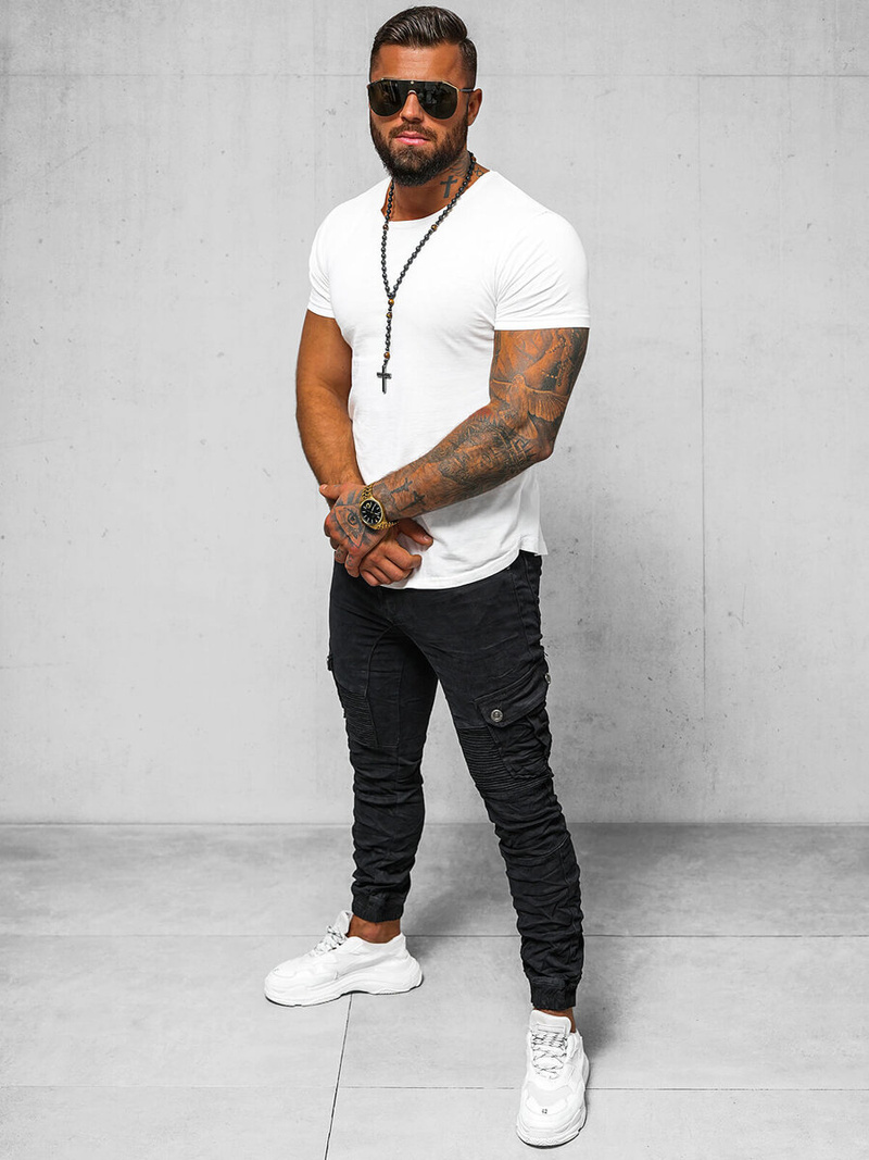 Pantalon Jogger Homme Noir OZONEE O/E6979N