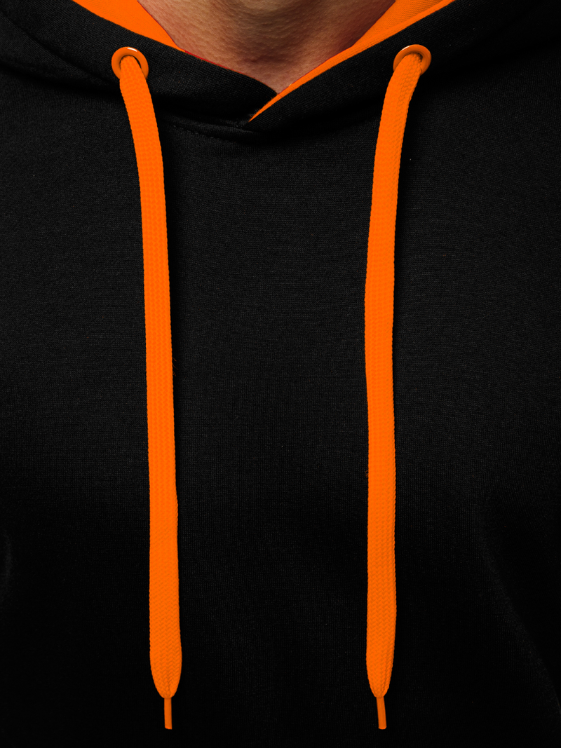 Sweatshirt Homme noir et orange OZONEE JS/2011