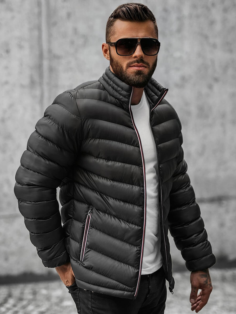 Veste Homme Noir OZONEE JS/SM71