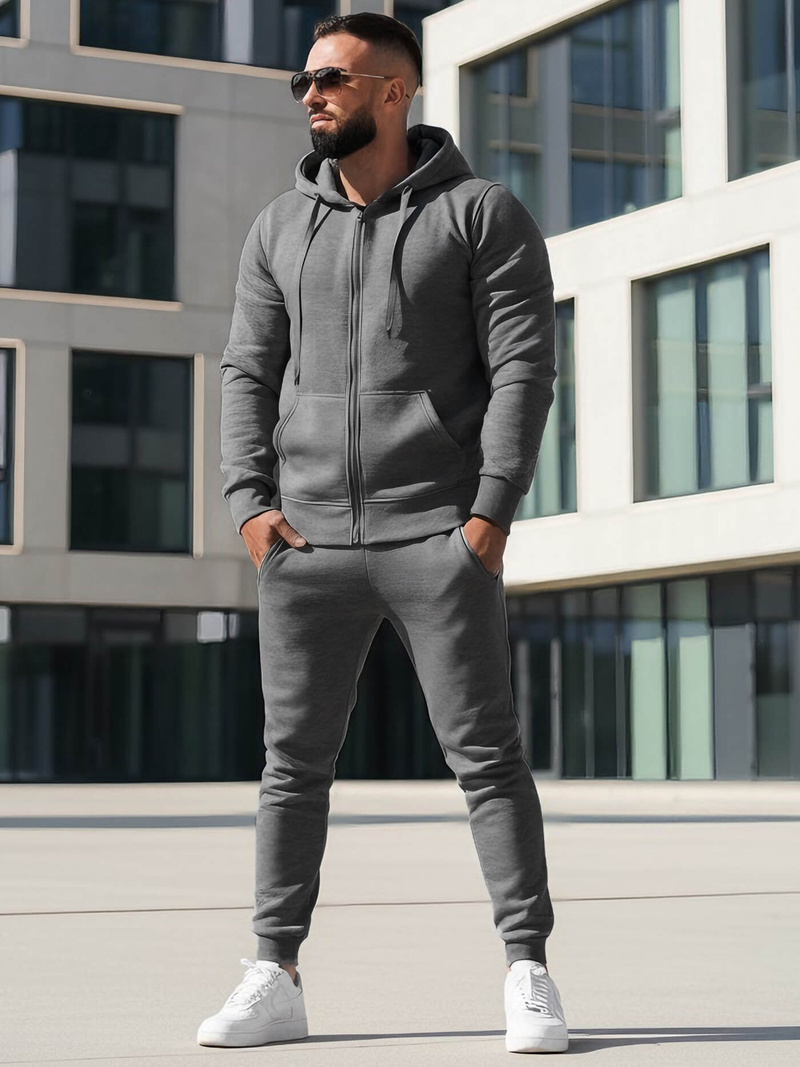 Survêtement Homme Gris Foncé OZONEE JS/68C10386/5Z