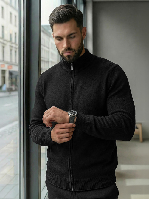 Pullover Homme Noir OZONEE JS/59B3605/3