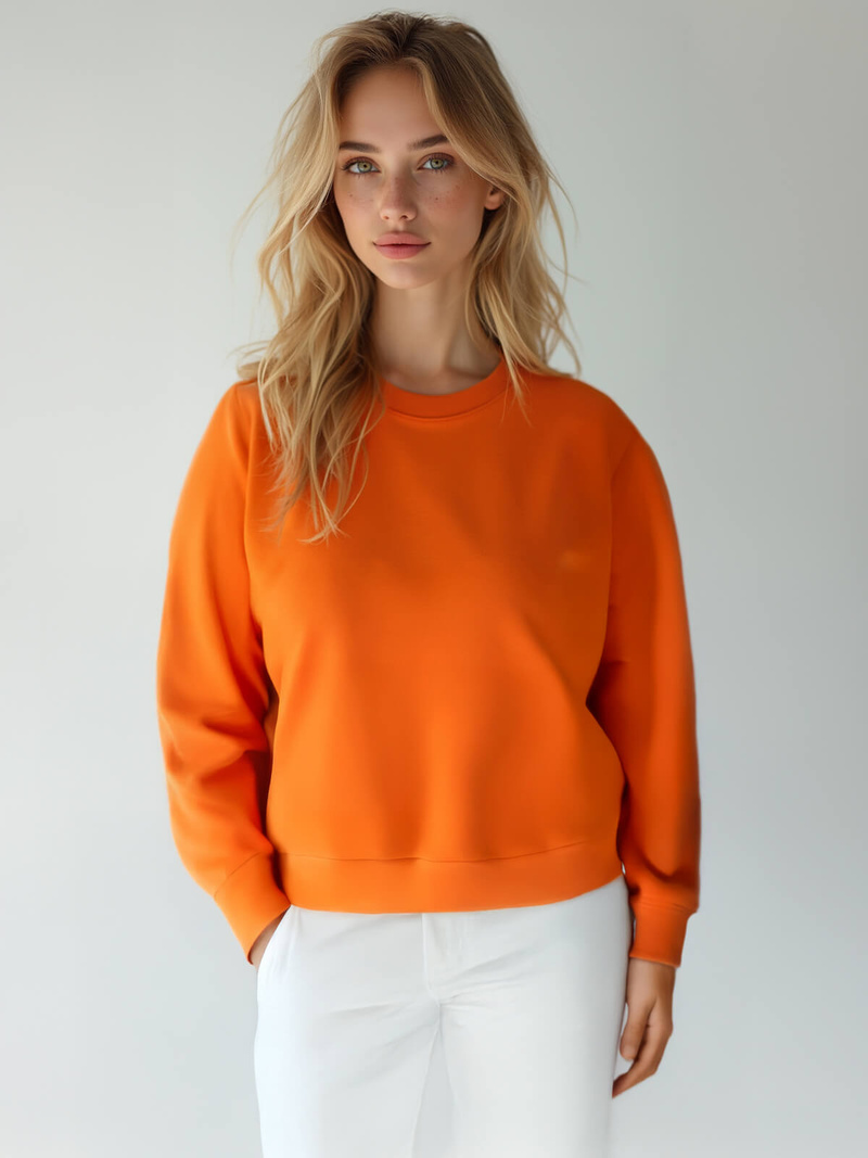 Sweat femme Orange OZONEE JS/W01Z