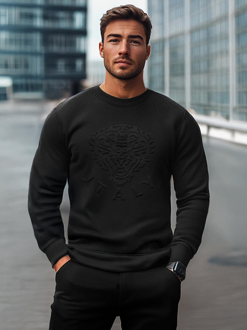 Sweatshirt Homme Noir OZONEE NB/MF2010
