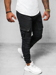 Pantalon Jogger Homme Noir OZONEE O/E6979N