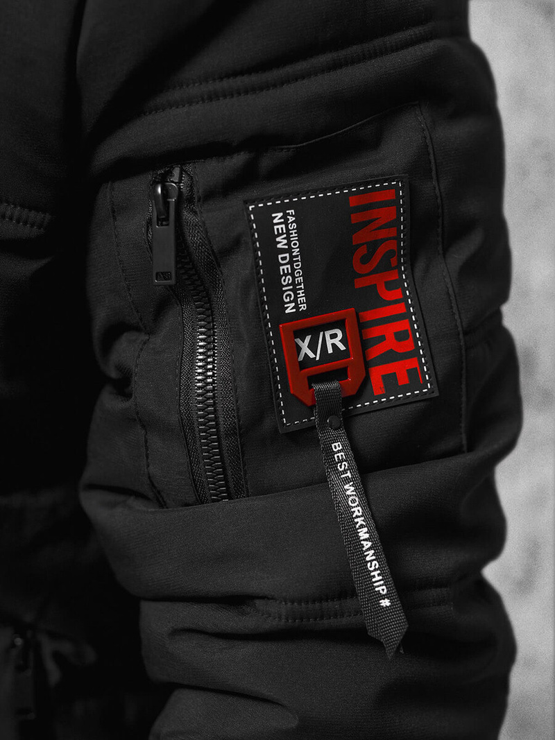 Veste Homme Noir OZONEE JS/84M3030/392