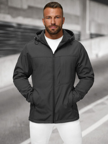 Veste softshell hommes gris foncé OZONEE JS/27B6523/5