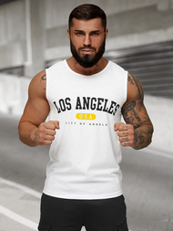 T-shirt Homme Blanc OZONEE JS/8B1715/1Z