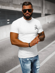 T-shirt Homme Blanc OZONEE NB/MT3066