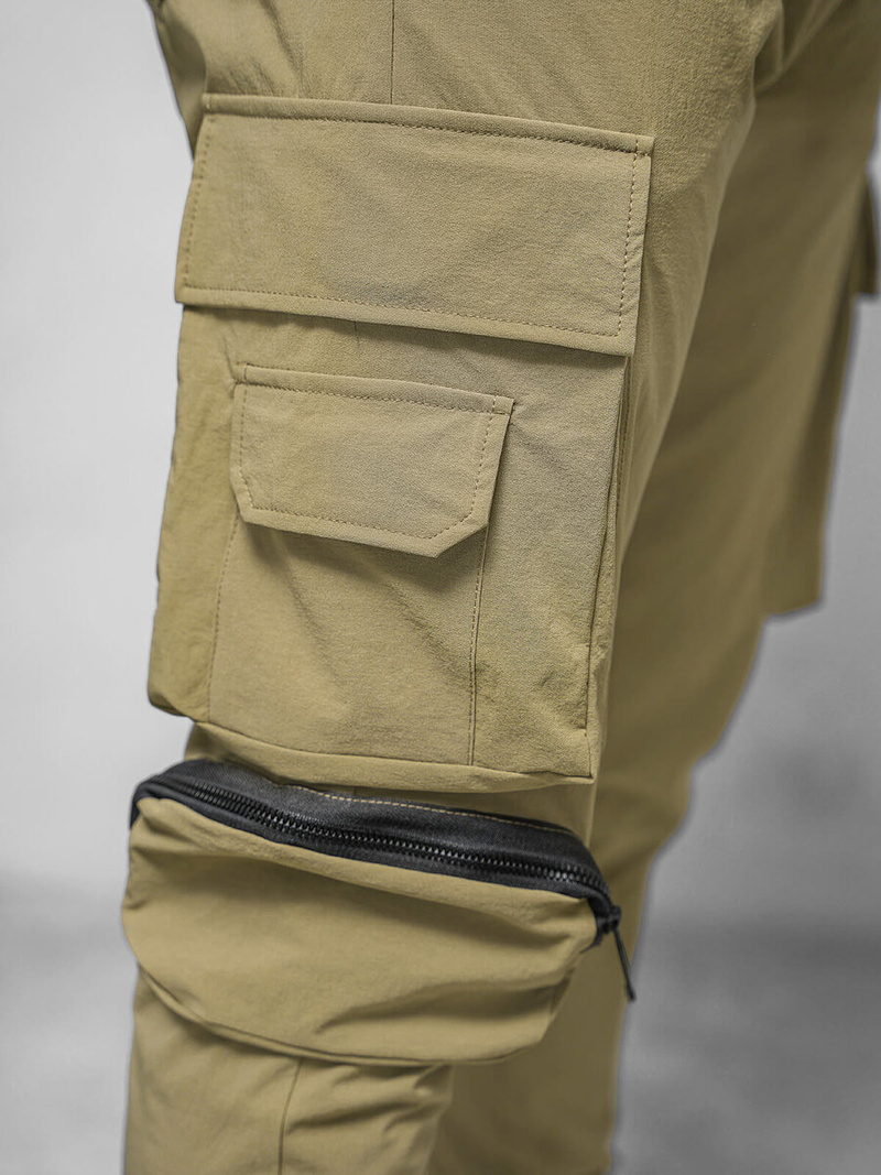 Pantalon Chino Homme Beige Foncé OZONEE O/PS5520