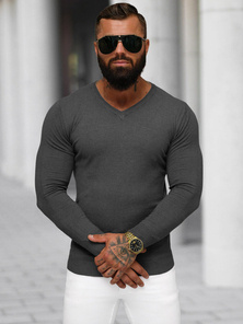 Pullover Homme Gris Foncé OZONEE NB/MMB601/3Z