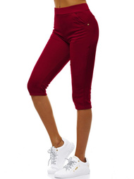 Legging femme bordeaux OZONEE JS/1027/C13
