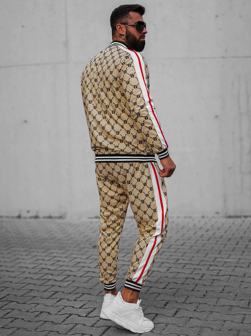 Survêtement Homme Beige et Noir OZONEE O/12136