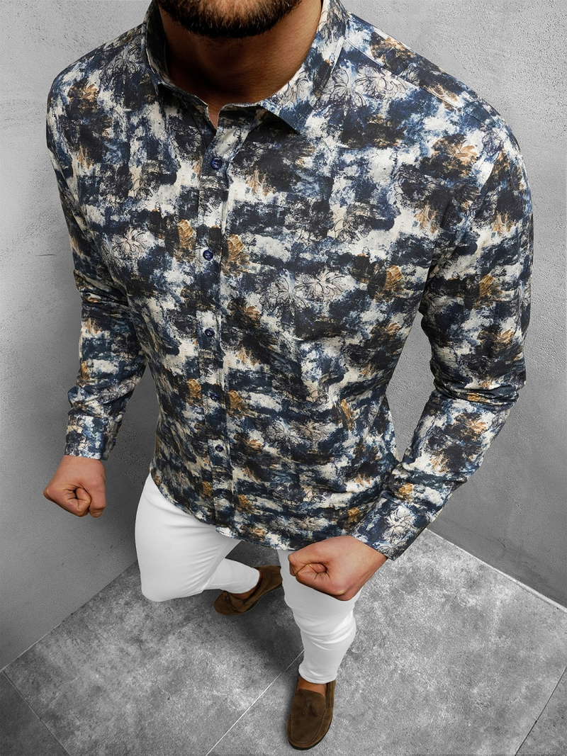 Chemise Homme Coloré OZONEE O/2422