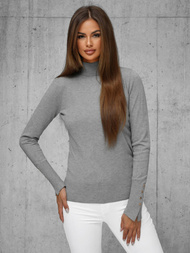 Pullover femme gris foncé OZONEE JS/8002/3
