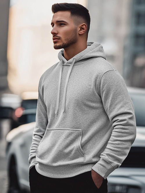 Sweatshirt Homme Gris OZONEE JS/2009Z