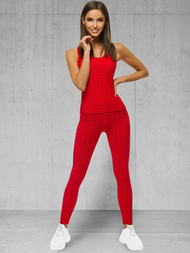 Ensemble de survêtement deux pièces Rouge OZONEE JS/YW88037/5