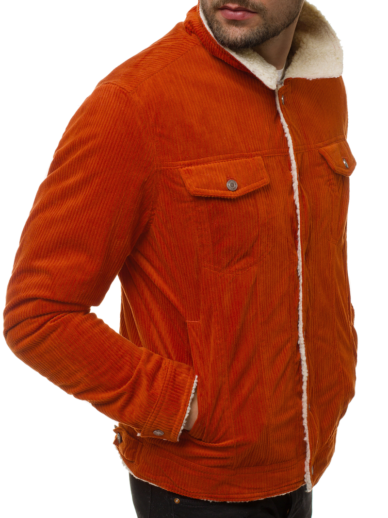 Veste en jean Homme Orange OZONEE JB/JP1179/3