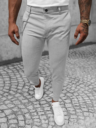 Pantalon Chino Homme Gris OZONEE DJ/550170