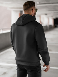 Sweatshirt à capuche homme noir OZONEE JS/27B6502/3Z