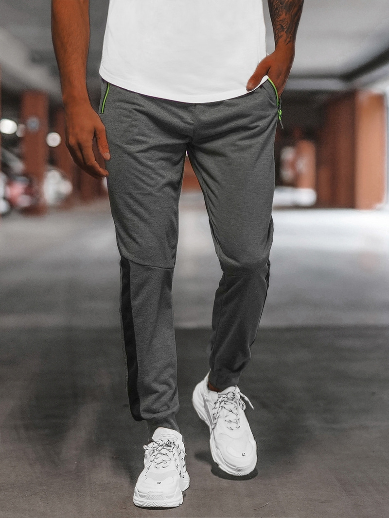 Pantalon de Survêtement Homme Gris Foncé OZONEE JS/68K10356Z