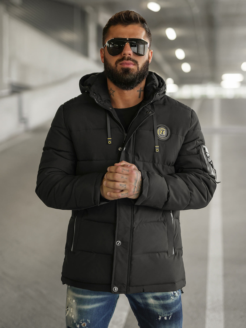 Veste homme noir OZONEE JS/57M7503/392Z