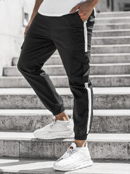Pantalon Jogger Homme Noir OZONEE DJ/5580