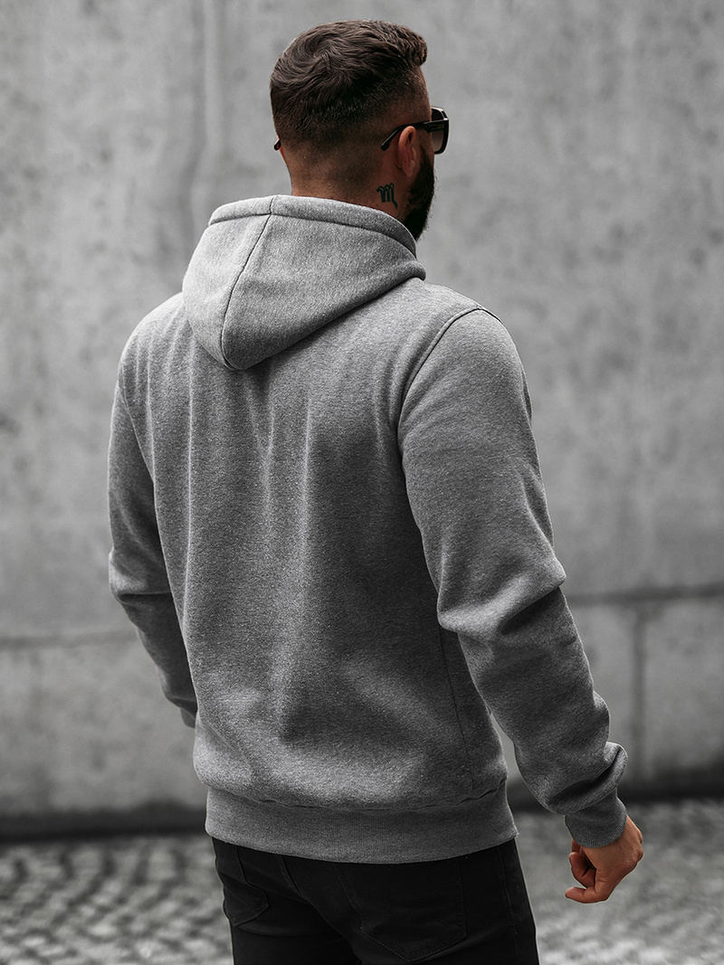 Sweatshirt Homme Gris Foncé OZONEE O/8B156/5