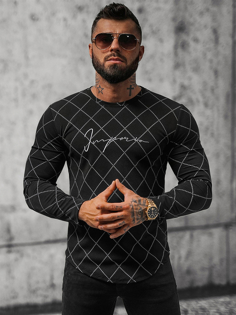 Sweatshirt Homme Noir OZONEE O/5919BZ