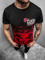 T-Shirt Homme Rouge OZONEE JS/SS10985Z