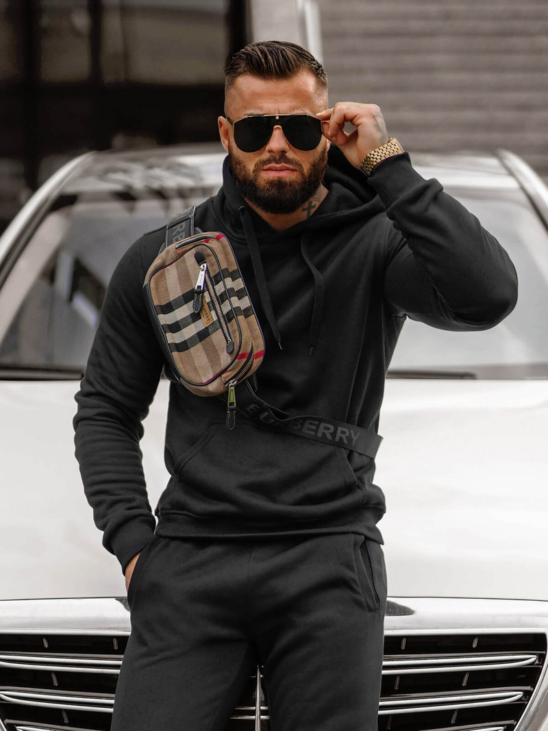 Survêtement Homme Noir OZONEE JS/68C10381/3Z