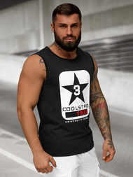 T-shirt Homme Noir OZONEE JS/8B1719/3Z