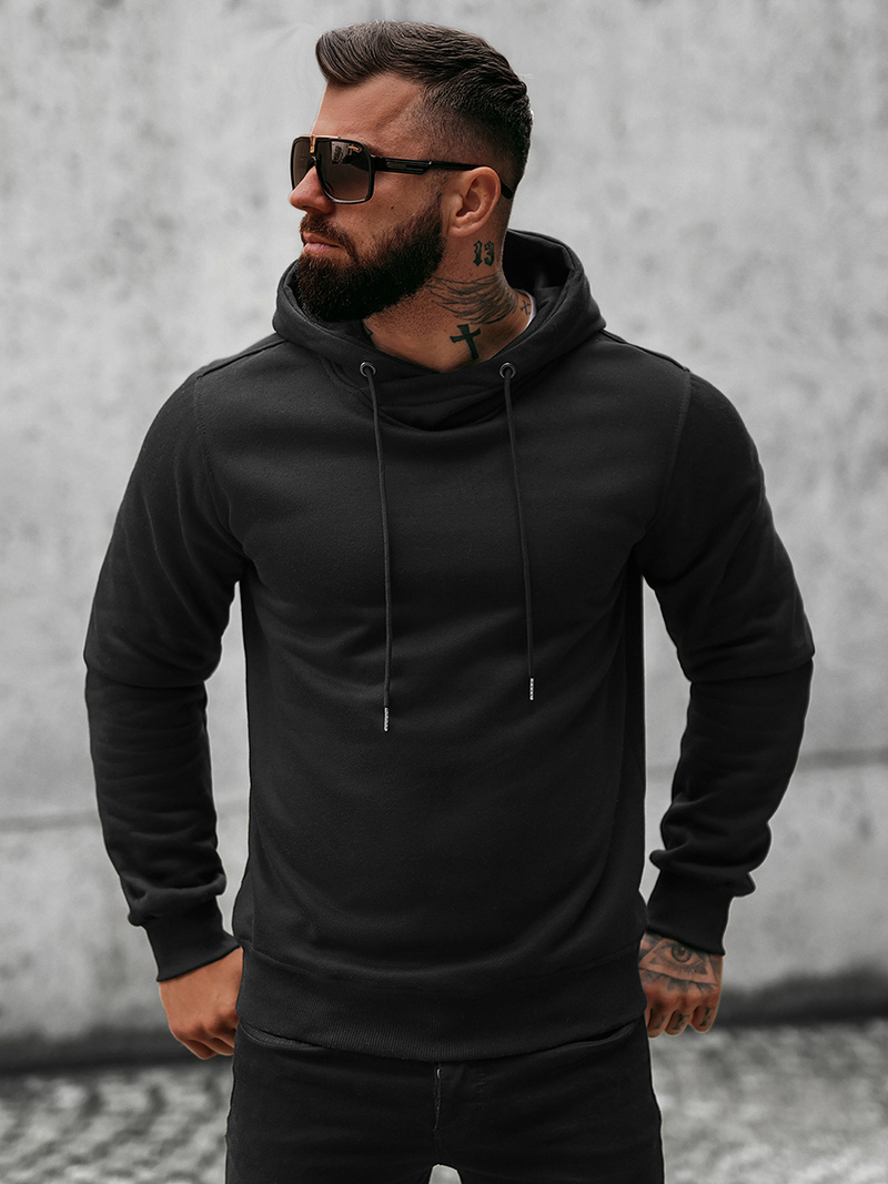 Sweatshirt Homme Noir OZONEE O/8B156/3