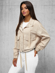 Veste Femme Beige OZONEE O/G118Z