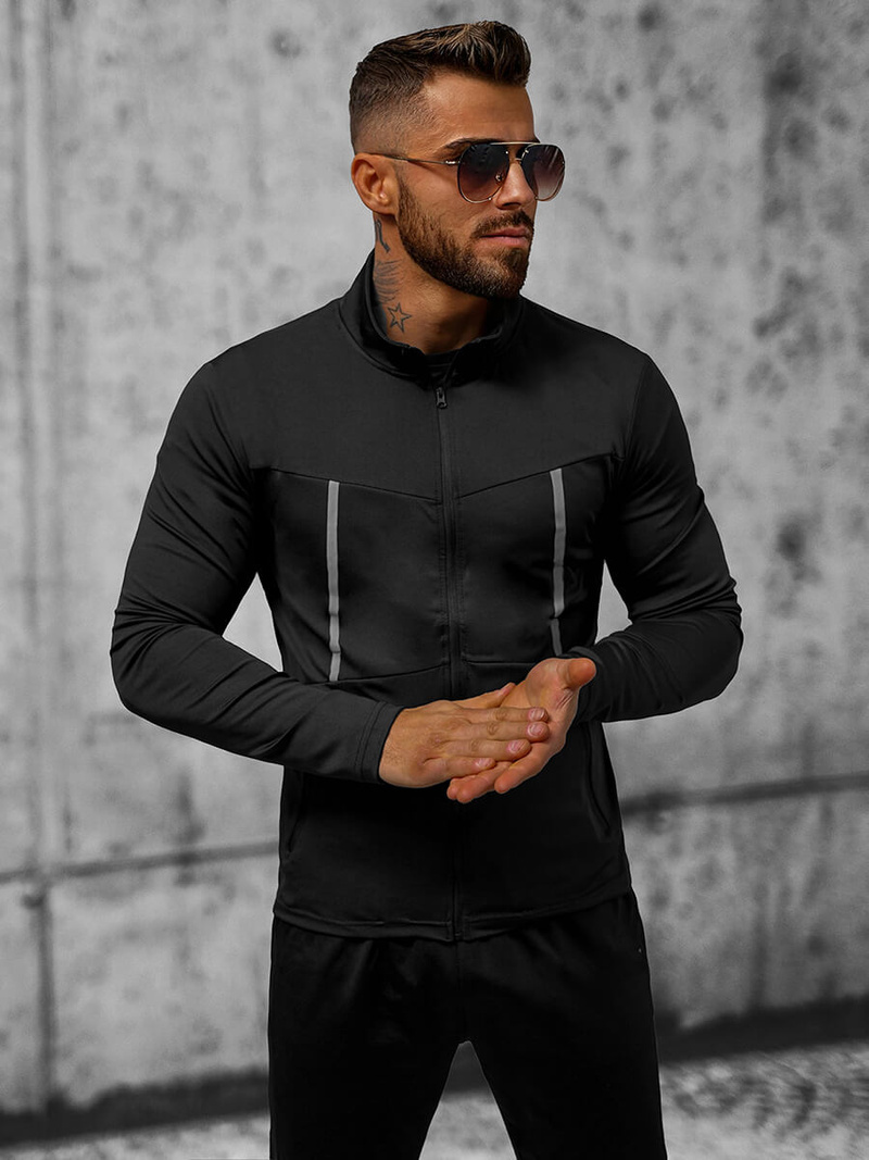 Veste Homme Noir OZONEE JS/M10308