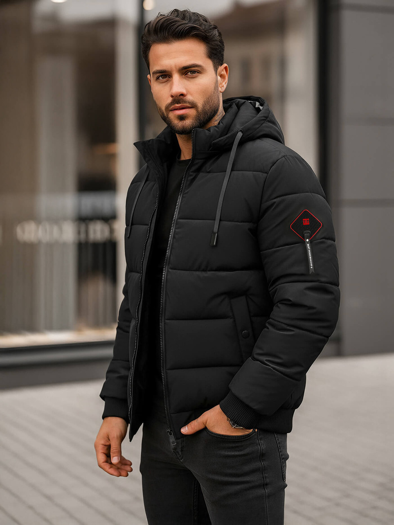 Veste D'hiver Noir OZONEE JS/31M5031/392Z