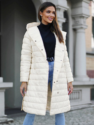 Manteau Femme Écru OZONEE JS/5M3159/254