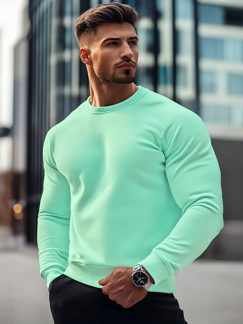 Sweatshirt Homme Menthe OZONEE JS/2001-10Z