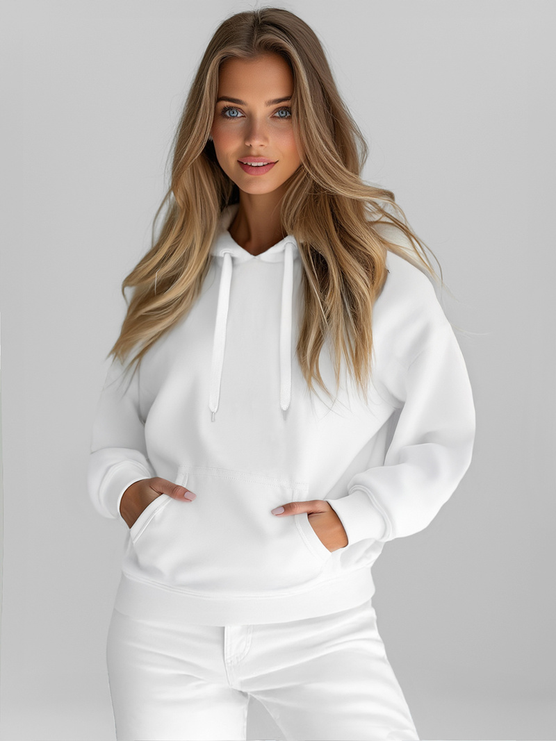 Sweat femme Blanc OZONEE JS/W02Z