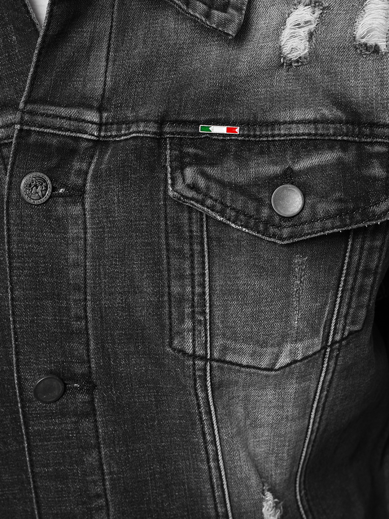 Veste en Jean Homme Gris OZONEE NB/MJ511G