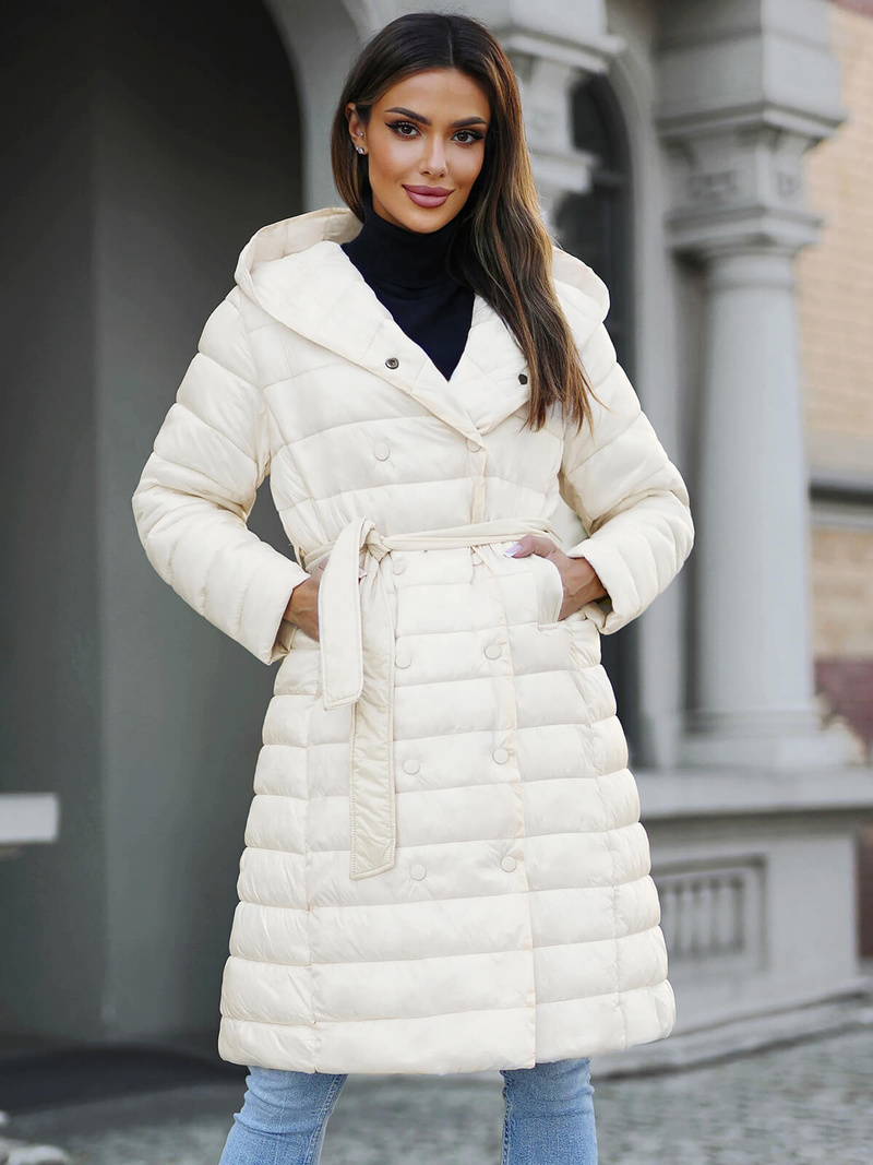 Manteau Femme Écru OZONEE JS/5M3159/254