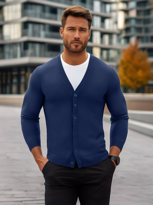 Pullover Homme Bleu Foncé OZONEE NB/MM6006/5Z