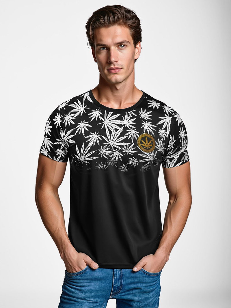 T-shirt Homme Noir OZONEE O/T133/3Z