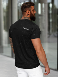 T-shirt Homme Noir OZONEE O/QQ1387