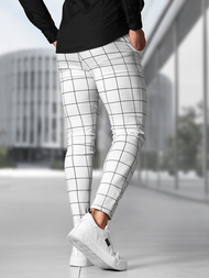 Pantalon Chino Homme Blanc OZONEE O/P4009Z
