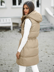 Gilet femme beige OZONEE JS/5M3186/62Z