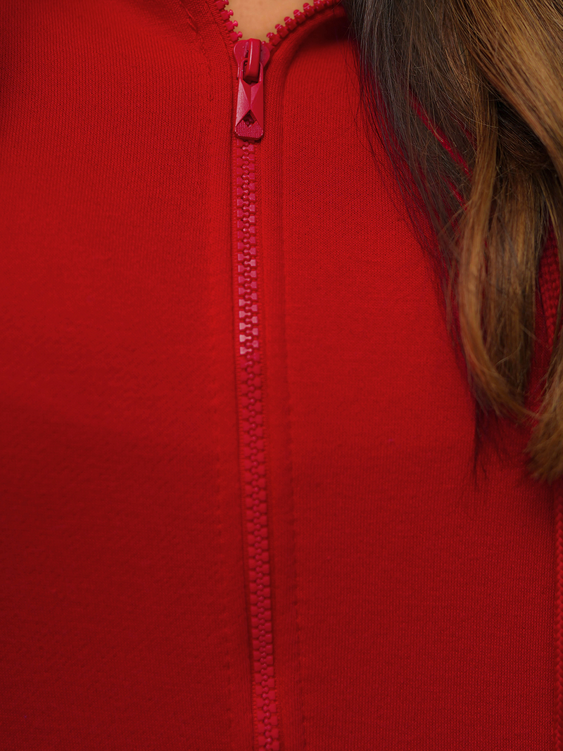 Sweat femme rouge foncé OZONEE JS/W03Z