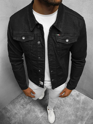 Veste en jean Homme noir OZONEE NB/MJ510N