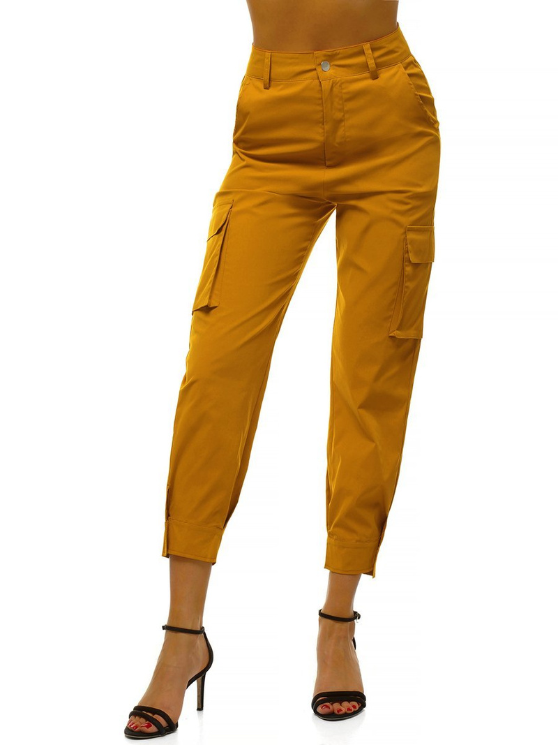 Pantalon jogger femme Jaune OZONEE O/HM002