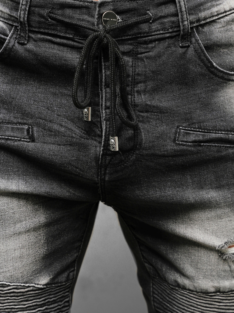 Shorts en Jean Homme Noir OZONEE NB/MP0033N/1